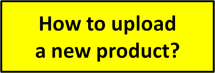 How to upload a new product?